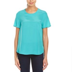 Daniel Rainn Blue Short Sleeve Blouse